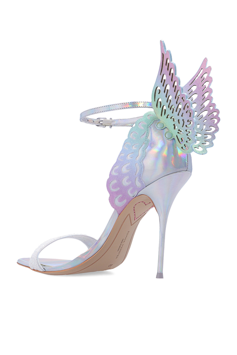 シューズ・サンダルその他 SOPHIA WEBSTER Woman Shoes Silver SSS25008 SILVER Brand New Sophia Webster Flower Crystal Silver Shoes Size